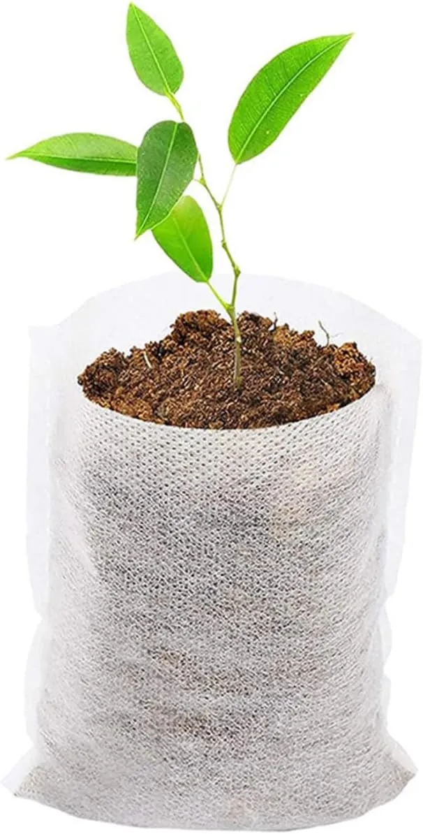 1 Set Nursery Bag Garden Bed Bags Outdoor Seedling Vegetable Plants Grow Gardening Supplies Horticultural Plant Bag Nursery Pouches Planting Bag Planting Pouch Non-Woven Fabric