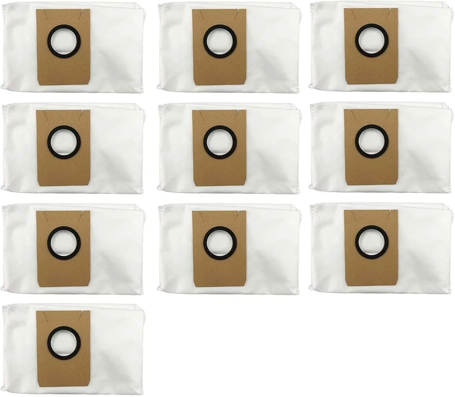 10 Pack Replacement Vacuum Dust Bag Fit for ECOVACS DEEBOT X1 Omni Turbo Robot Vacuum Cleaner, Replacement Vacuum Filter Bags
