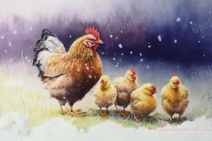 1000 Pieces Wooden Jigsaw Puzzles Adults for All Snowy Country Chicken Coop Very Proud Challenge Enjoy The Dream of Traveling The World Anytime Anywhere