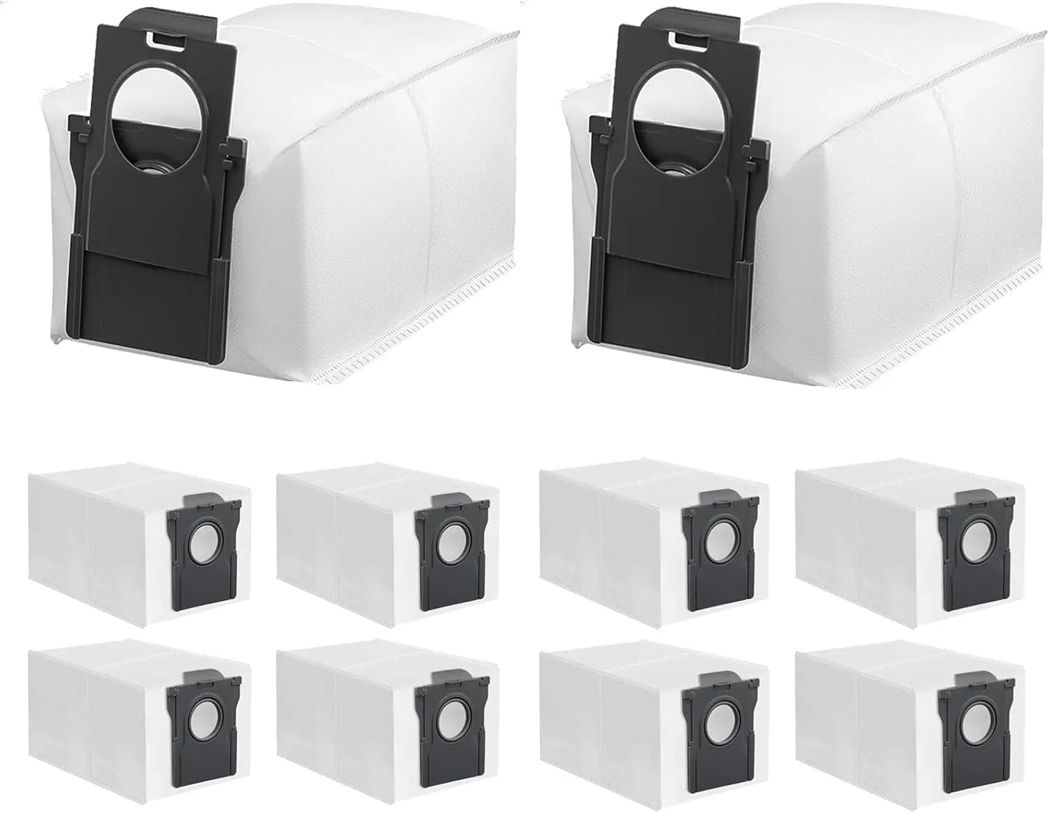 10Pcs dreame Dust Bags Compatible with L10s Pro Ultra/X30 Ultra/X40 Ultra/L40 Ultra Robot Vacuum Cleaner, 3.2L Dust Bags,Replacement Canister Vacuum Bags