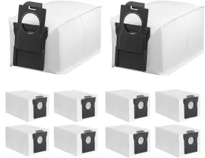10Pcs dreame Dust Bags Compatible with L10s Pro Ultra/X30 Ultra/X40 Ultra/L40 Ultra Robot Vacuum Cleaner, 3.2L Dust Bags,Replacement Canister Vacuum Bags