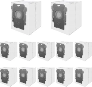 12 Pack Vacuum Bags Replacement for iRobot Roomba i7 , i8 , i3 , i4 , i5 , i6 , i1 , s9 , s9 Plus, Combo j8 , j9 ,10 Max, i, s, j, Essential Series Clean Base Automatic Dirt Disposal Bags