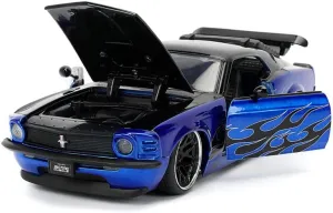 1/24 Jada Bigtime Muscle Series 1970 Boss 429 (Black and Blue Metallic) Diecast Model Car - 36154
