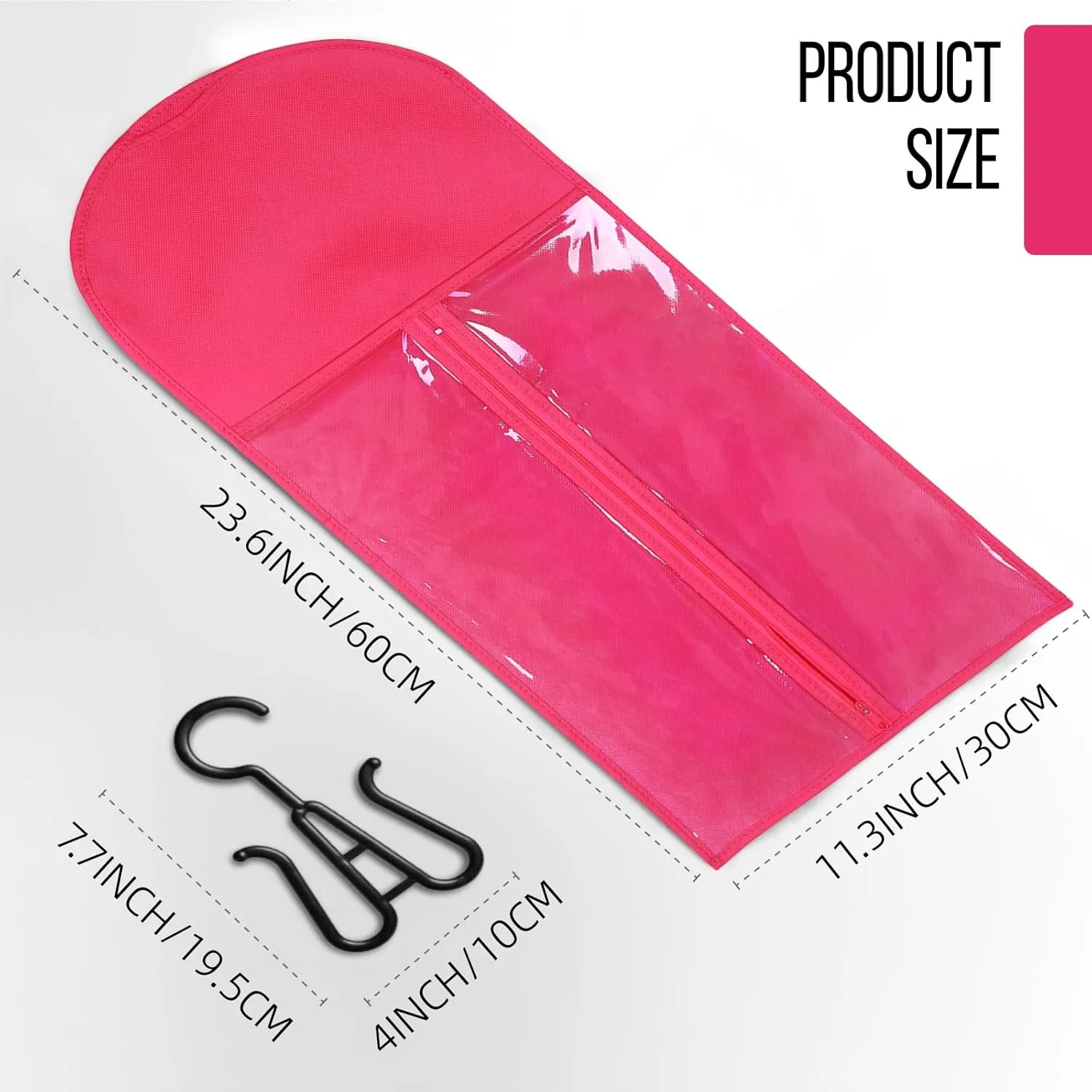 12PCS Wig Storage Bags With Hanger - Hair Extension Holder for Multiple Wigs, Extensions & Accessories