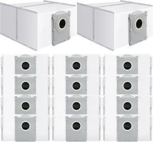 14Pcs Dust Bags,Compatible with Ecovacs Deebot X8 Pro Omni/T50 Pro Max Omni/T80 Omni/Yeedi S14 Plus, 3.5L Large Capacity Disposable Replacement Bags