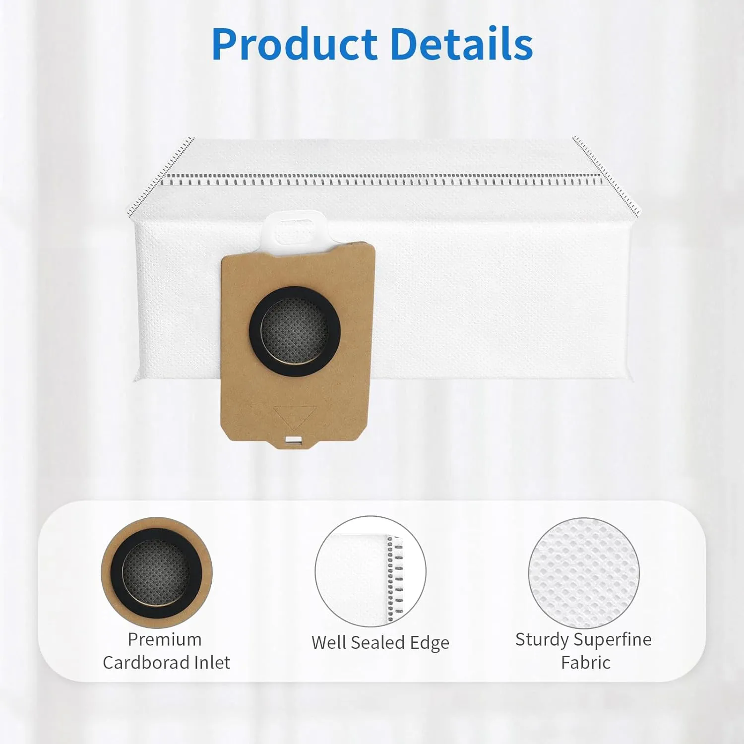 14Pcs Freo Z Ultra Replacement Dust Bags Only for Narwal Freo Z Ultra Robot Vaclumn Cleaner Spare Parts Accessory, Disposable Vacuum Dust Bags.