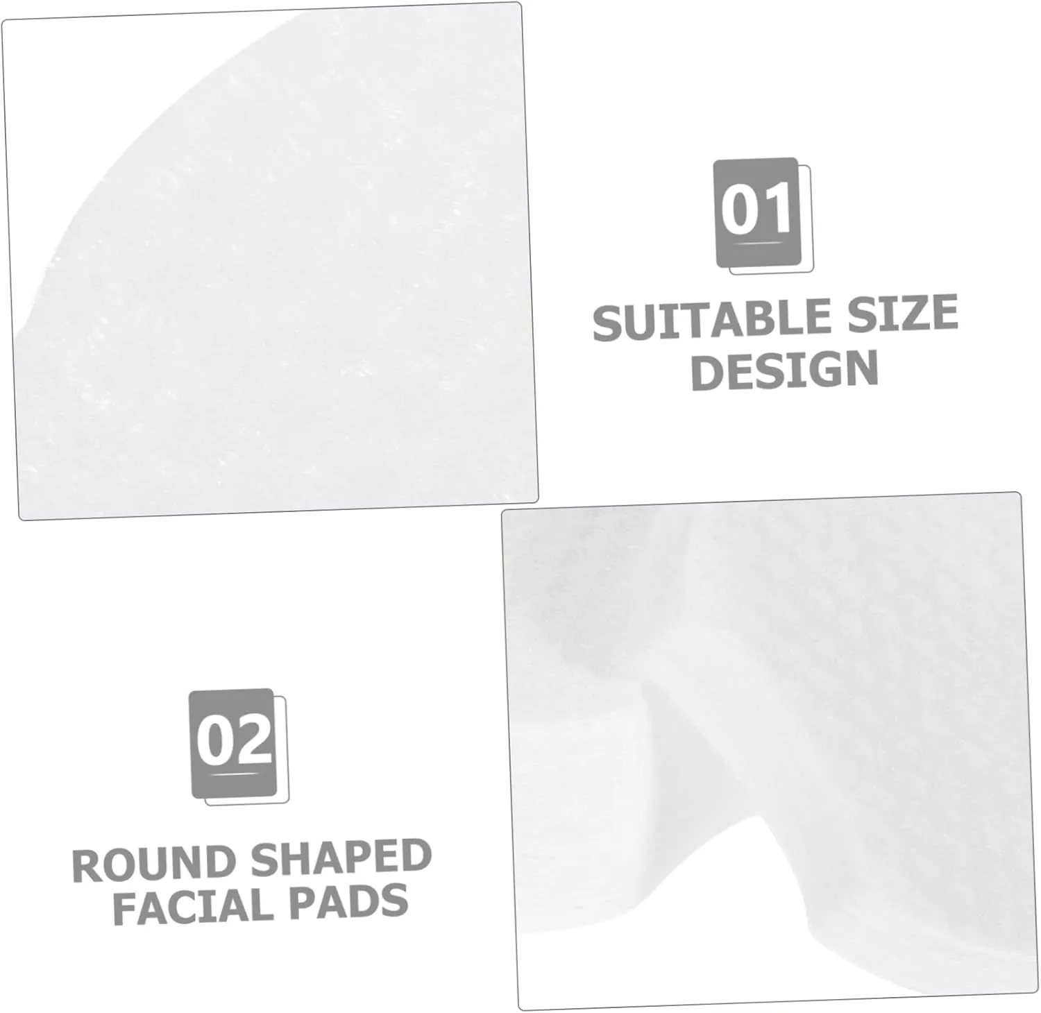 1800pcs Non-Woven Cosmetic Cleaning Pads for Makeup Removal Soft Exfoliating Face Cloths for Women and Girls for Daily Cleansing and Pore Deep Cleaning