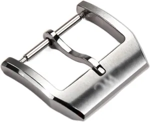 18mm Watch Buckle 316L Stainless Steel Pin Tang Buckle Brushed Watch Clasp For IWC Watch Band Strap Tang Buckle