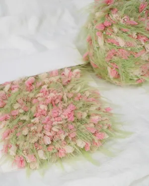 200g Mixed Knitting Yarn Colorful Flower Thread Colorful Handmade Yarn for Knitting Crocheting Clothes Bag Crafts DIY Jewelry Making, Set of 2 Rolls