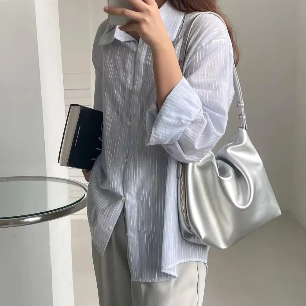 2025 Designer Bags Women Handbag Shoulder Solid Color Fashion Soft Pu Leather large capacity zipper tote bag