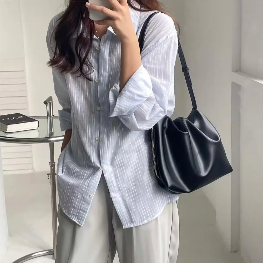 2025 Designer Bags Women Handbag Shoulder Solid Color Fashion Soft Pu Leather large capacity zipper tote bag