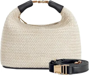 2025 Summer Straw Bag for Women Straw Woven Crossbody Purse Handmade Tote Bag Beach Handbag Raffia Woven Shoulder Clutch