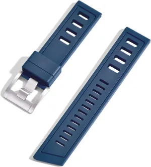 20mm 22mm Watch Strap Waterproof Quick Release Fluororubber Watchbands for Each Brand Diving Watches(Multicolor,22mm)