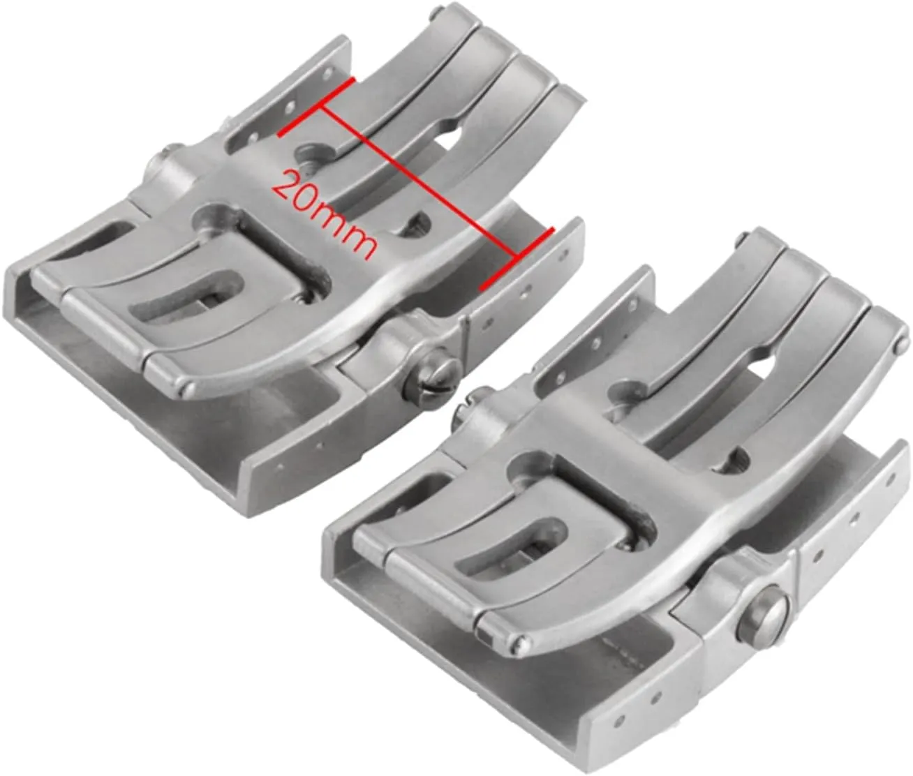 20mm Folding Buckle Fit For Ulysse Nardin Athens Watch Series Silicone Rubber Strap Stainless Steel Clasp Watch Accessories Watch clasp