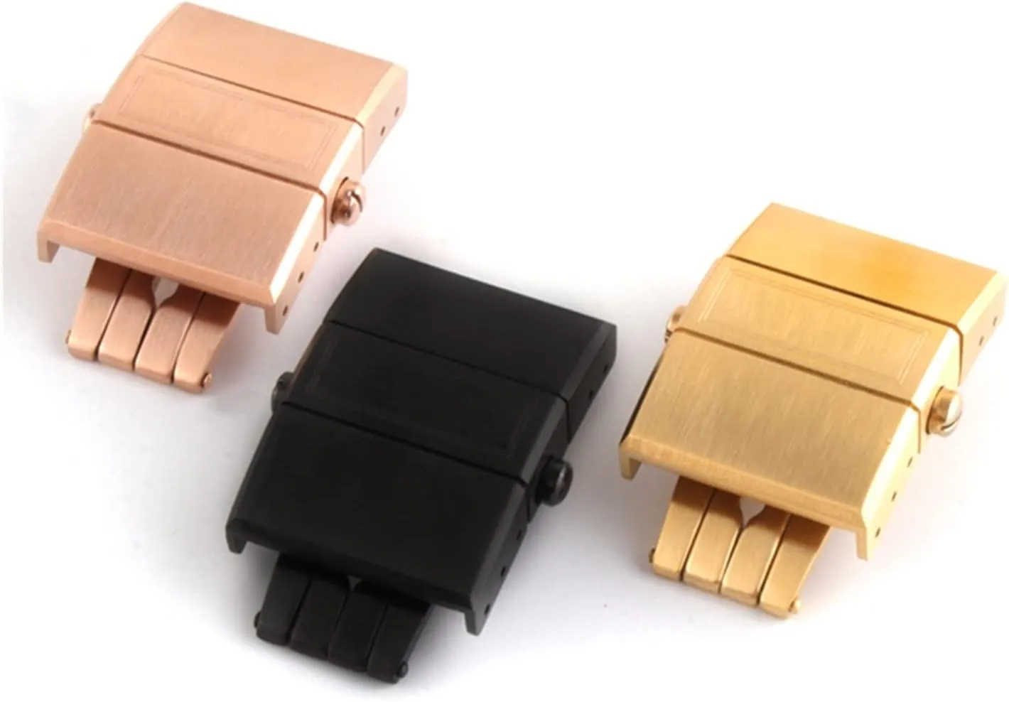 20mm Folding Buckle Fit For Ulysse Nardin Athens Watch Series Silicone Rubber Strap Stainless Steel Clasp Watch Accessories Watch clasp