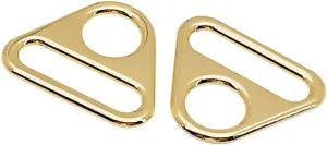 20Pcs Metal Triangle D Ring Buckle Triangle Adjuster Buckle with Bar Swivel Clip For Purse Bag Handbag