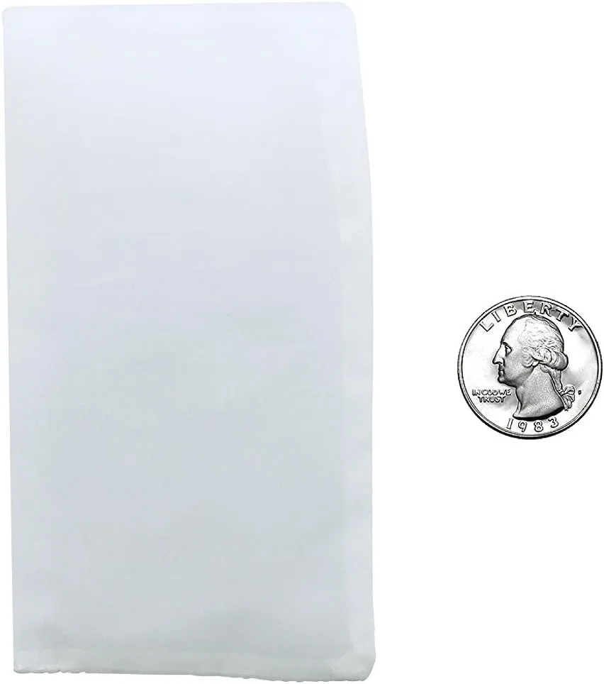 25 Micron | Premium Nylon Tea Filter Bags | 3" x 6" | 25 Pack