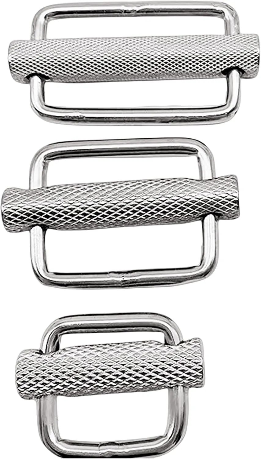 2Pack Stainless Steel 316 Slider adjustable Lock Buckles, Replacement for Belt backpack strap adjuster replacement