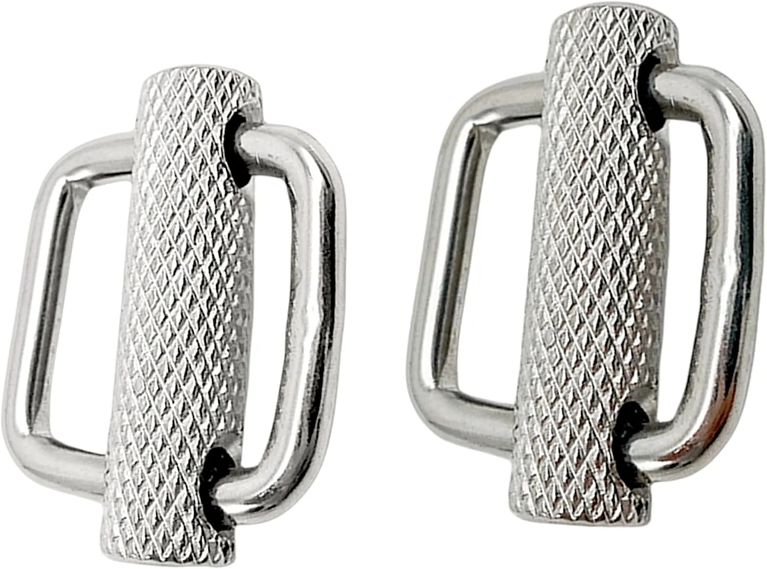 2Pack Stainless Steel 316 Slider adjustable Lock Buckles, Replacement for Belt backpack strap adjuster replacement