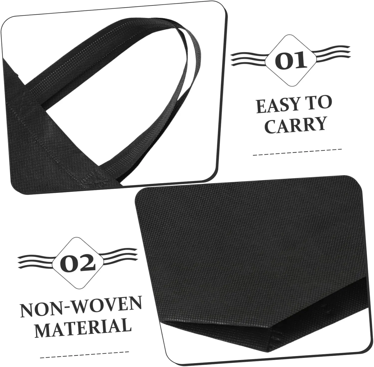 30pcs Non Woven Tote Bag Travel Handbag The Tote Bag Handbags Bag All Tote Bags Handles Bags