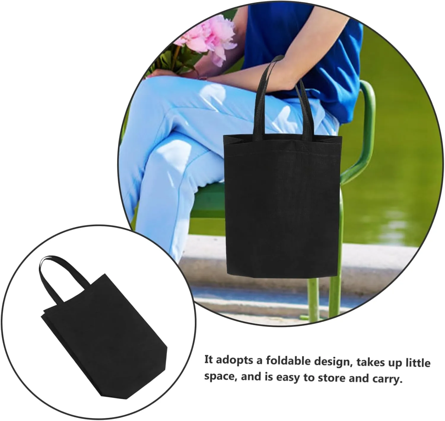 30pcs Non Woven Tote Bag Travel Handbag The Tote Bag Handbags Bag All Tote Bags Handles Bags