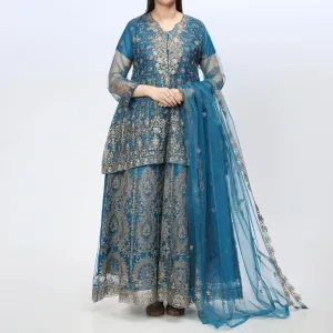 3PC- Embellished Net Suit PF3027