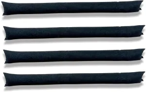 4Pcs 5FT Water Activated Flood Barriers, Sandless Sandbag for Rain Water Control, Resuable Flood Water Barrier for Garage and Home Doors, Easy to Use (5ft, 4Pack)