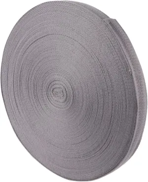 50 Yard Light Grey Bag Strap DIY Woven Hat Shoes Clothes Strap 2.5cm Wide Replacement Accessory