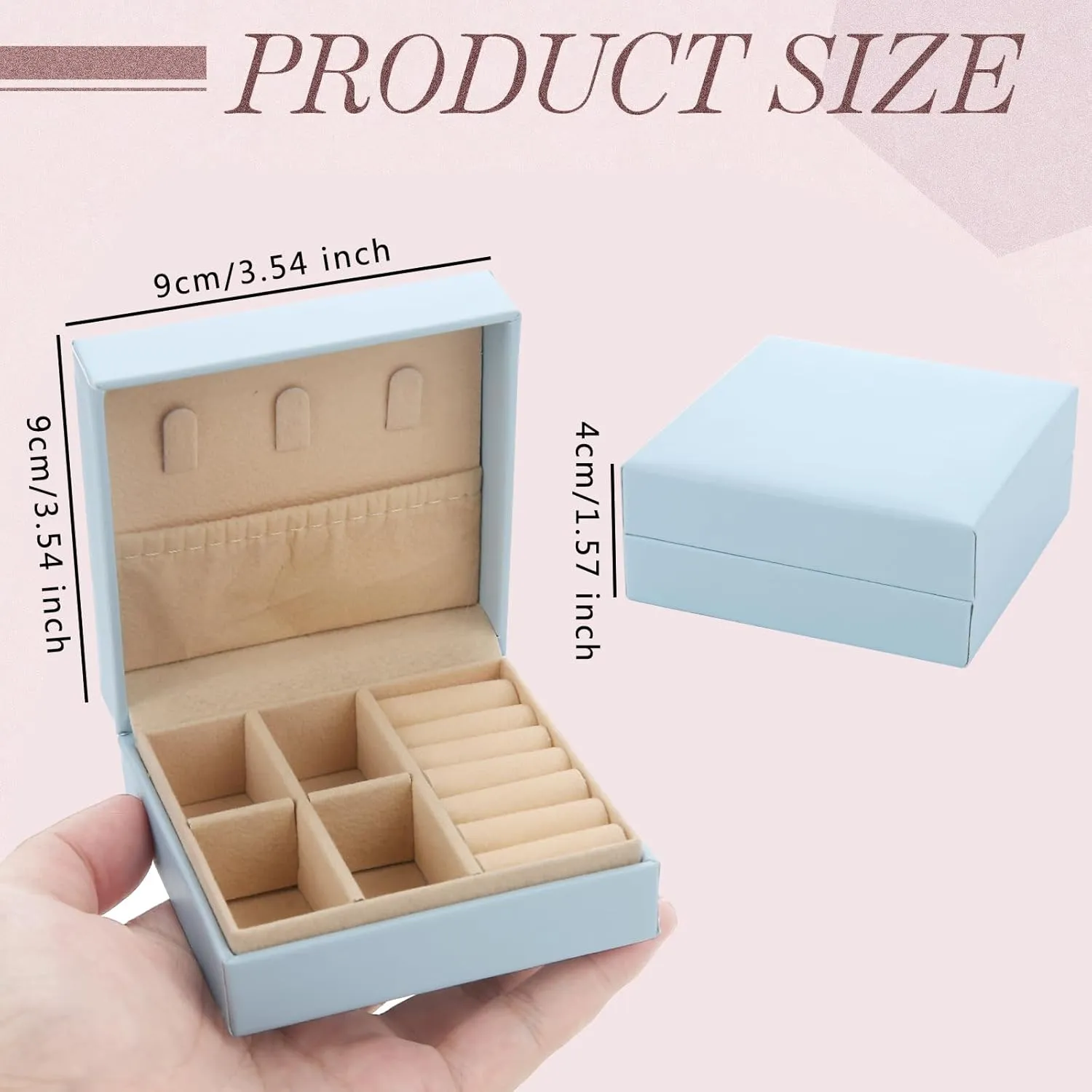 5pcs Bridesmaid Scrunchies Proposal Gifts makeup bag bulk Jewelry Box 4.1inch square Hair Claws Bachelorette Hair Clip heart sunglasses Girls for Wedding Party Favors (Black, Small)
