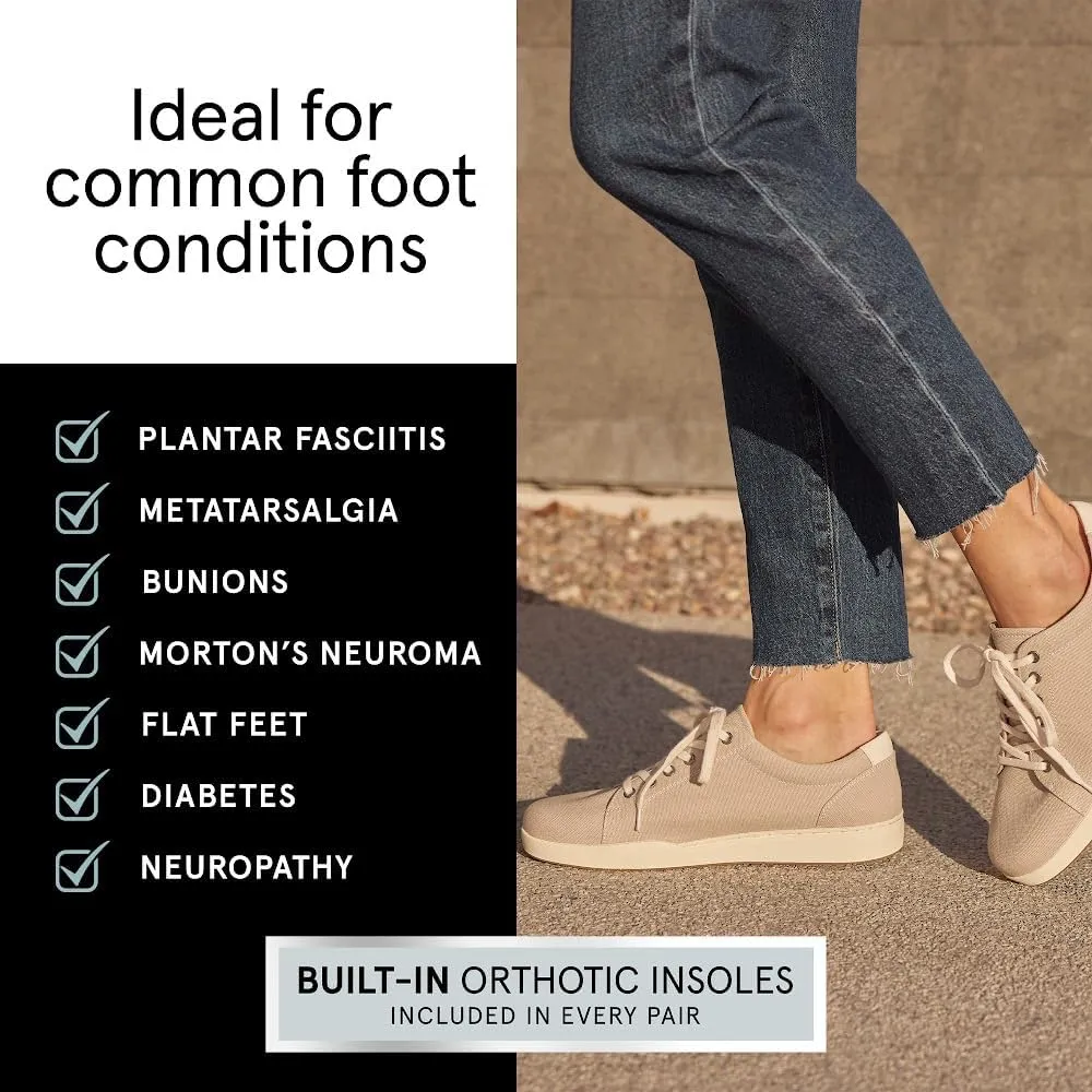 ABEO Addie Women's Fashion Sneakers with Arch Support, Comfortable Fashion Sneakers for Plantar Fasciitis, Foot and Pain Relief with Removable Orthotic Insole - Casual Shoes