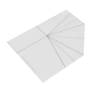 Acrylic Foldable Food Basket Sew Template, Transparent Handbag Sewing Template DIY Sewing Ruler for Basket Making (25.4cm / 10in)