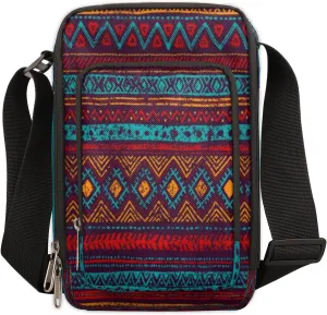 Africa Tribe Exotic Cross Body Bags Trendy Cross Body Cell Phone Purse Wallet Shoulder Bag Small Travel Crossbody Bag with Adjustable Strap for Women and Men