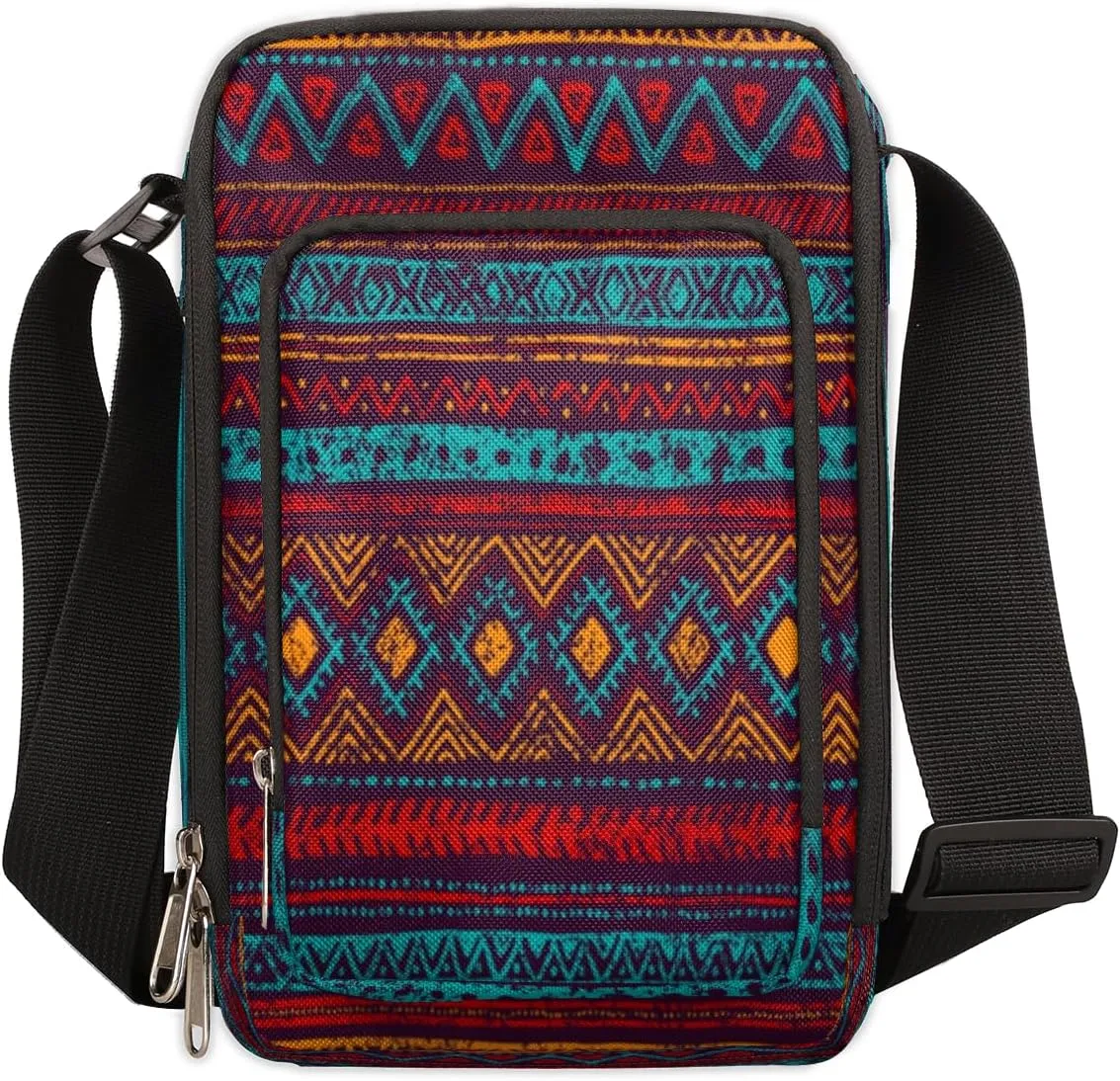 Africa Tribe Exotic Cross Body Bags Trendy Cross Body Cell Phone Purse Wallet Shoulder Bag Small Travel Crossbody Bag with Adjustable Strap for Women and Men