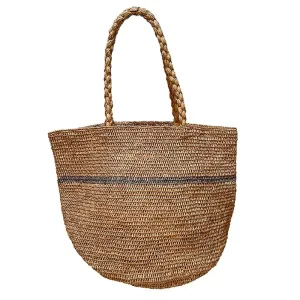 ALICE STRIPE BAG TEA/LIGHT GREY
