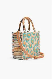 America & Beyond Wild Leopard Handheld Tote