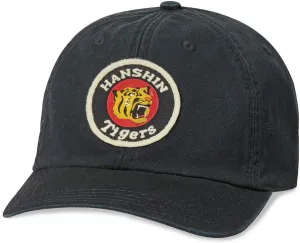 AMERICAN NEEDLE Japanese Central League, Casual Relaxed Fit with Curved Brim, Adjustable Buckle Strap Dad Cap
