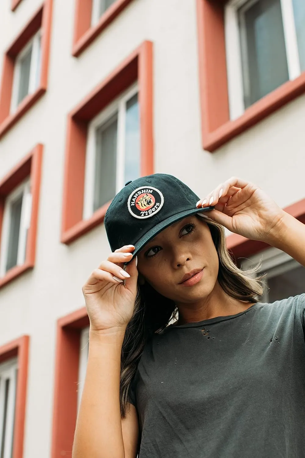 AMERICAN NEEDLE Japanese Central League, Casual Relaxed Fit with Curved Brim, Adjustable Buckle Strap Dad Cap