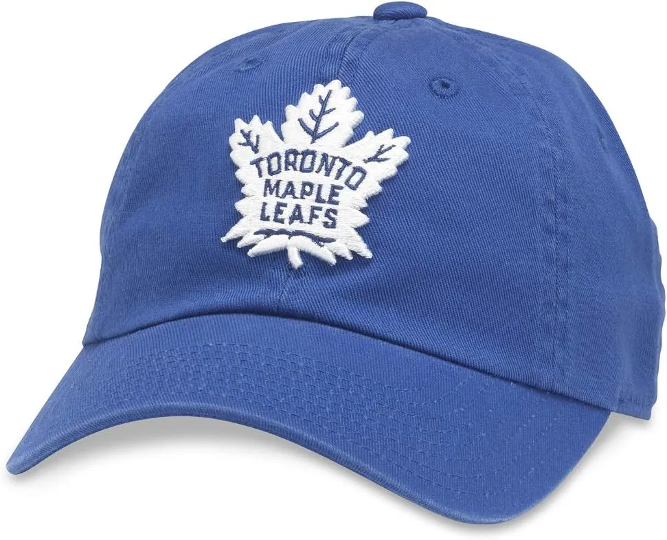 AMERICAN NEEDLE Unisex Blue Line NHL National Hockey League Team Baseball Hat Adjustable Buckle Strap Dad Cap