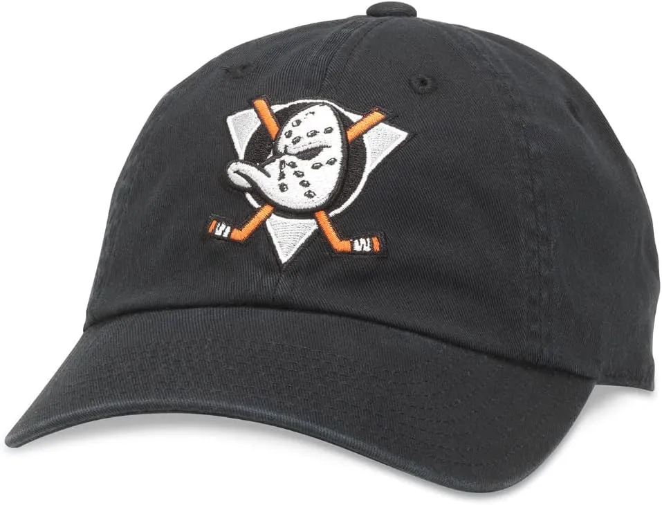 AMERICAN NEEDLE Unisex Blue Line NHL National Hockey League Team Baseball Hat Adjustable Buckle Strap Dad Cap