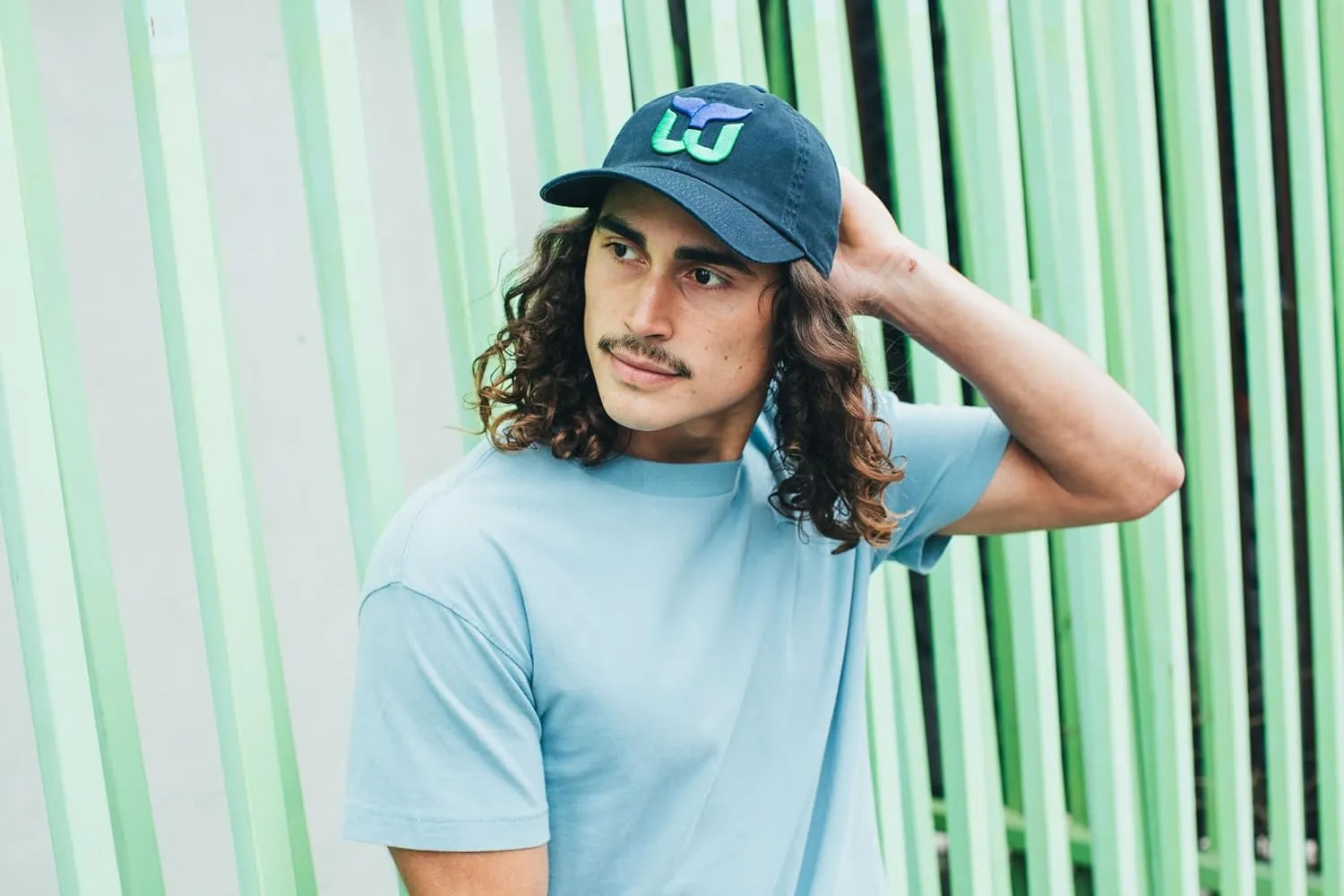 AMERICAN NEEDLE Unisex Blue Line NHL National Hockey League Team Baseball Hat Adjustable Buckle Strap Dad Cap