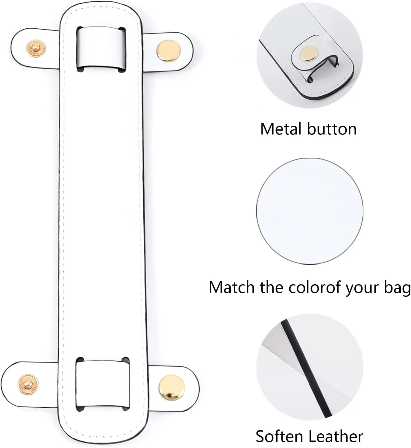 Anti-Skid and Reduced Leather Shoulder Strap pad for Shopping Bags,Tote Bags,Work Handbags and Other Women Accessories