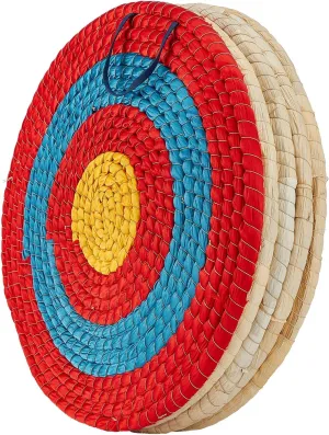 Archery Target 5 Layers 20 inch Traditional Solid Straw Archery Target 4 inch Thickness Hand-Made Arrows Target for Outdoor Shooting Practice (20inch / 5 Layers)