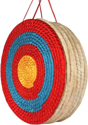 Archery Targets Traditional Solid Straw Round Archery Target Shooting Bow Coloured Rope Target Face Three Layer for Shooting Practice