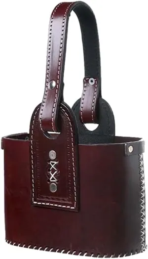 Argentinian Mate Bag Santafesina Model for Vacuum Bottle and Mate | Handmade Leather Handbag
