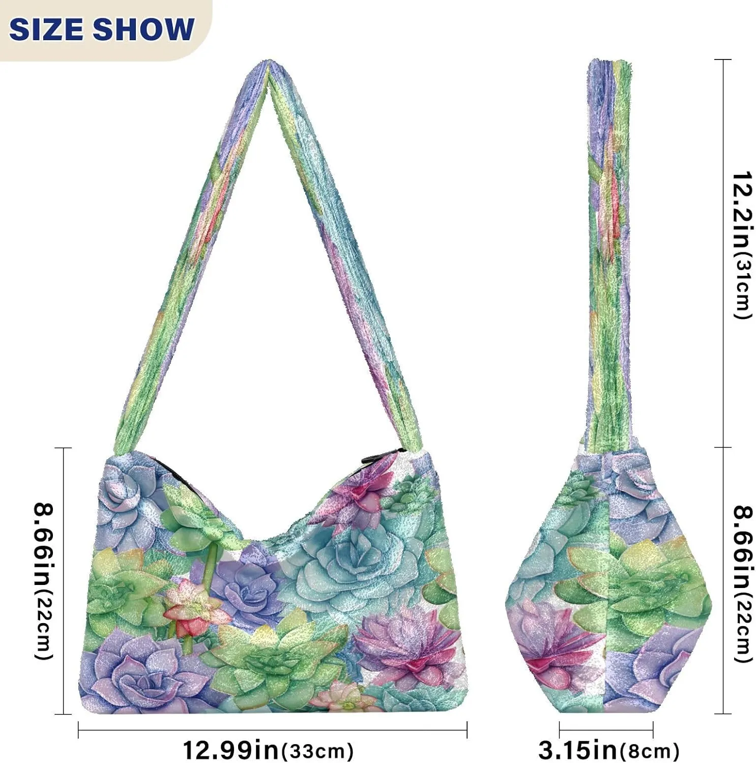 Art Gallery the Tree Womens Shoulder Handbags, Zipper Shoulder Bag, Bags for Women Handbag