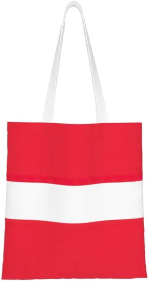 Austrian flag Print Fashion Canvas Totebags Upgraded Perfect for Shopping Travel Daily Essentials