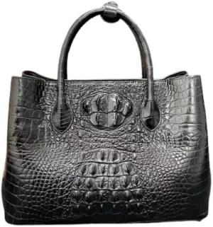 Authentic Exotic Crocodile Scales Skin Women Purse Genuine Real Alligator Leather Lady Handbag Female Single Shoulder Bag