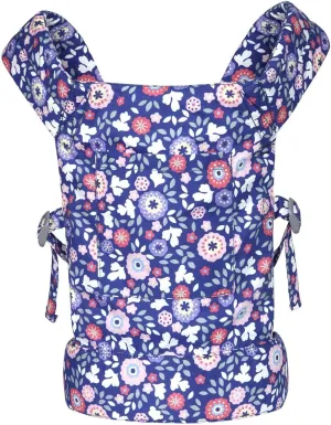 Baby Doll Carrier for Baby Girl Premiums Soft Cotton Straps and Skin-Friendly Webbing Stuffed Animal Carrier for Kids and Toddler Facing in Facing Out and Backpack 18 inch Doll Flower Design