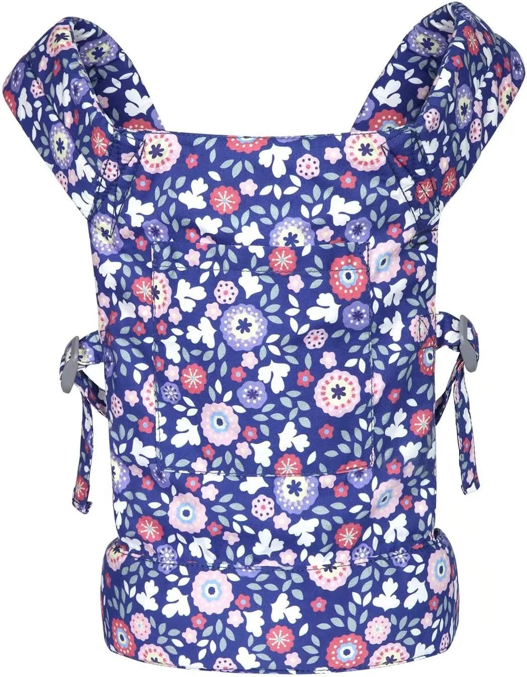 Baby Doll Carrier for Baby Girl Premiums Soft Cotton Straps and Skin-Friendly Webbing Stuffed Animal Carrier for Kids and Toddler Facing in Facing Out and Backpack 18 inch Doll Flower Design