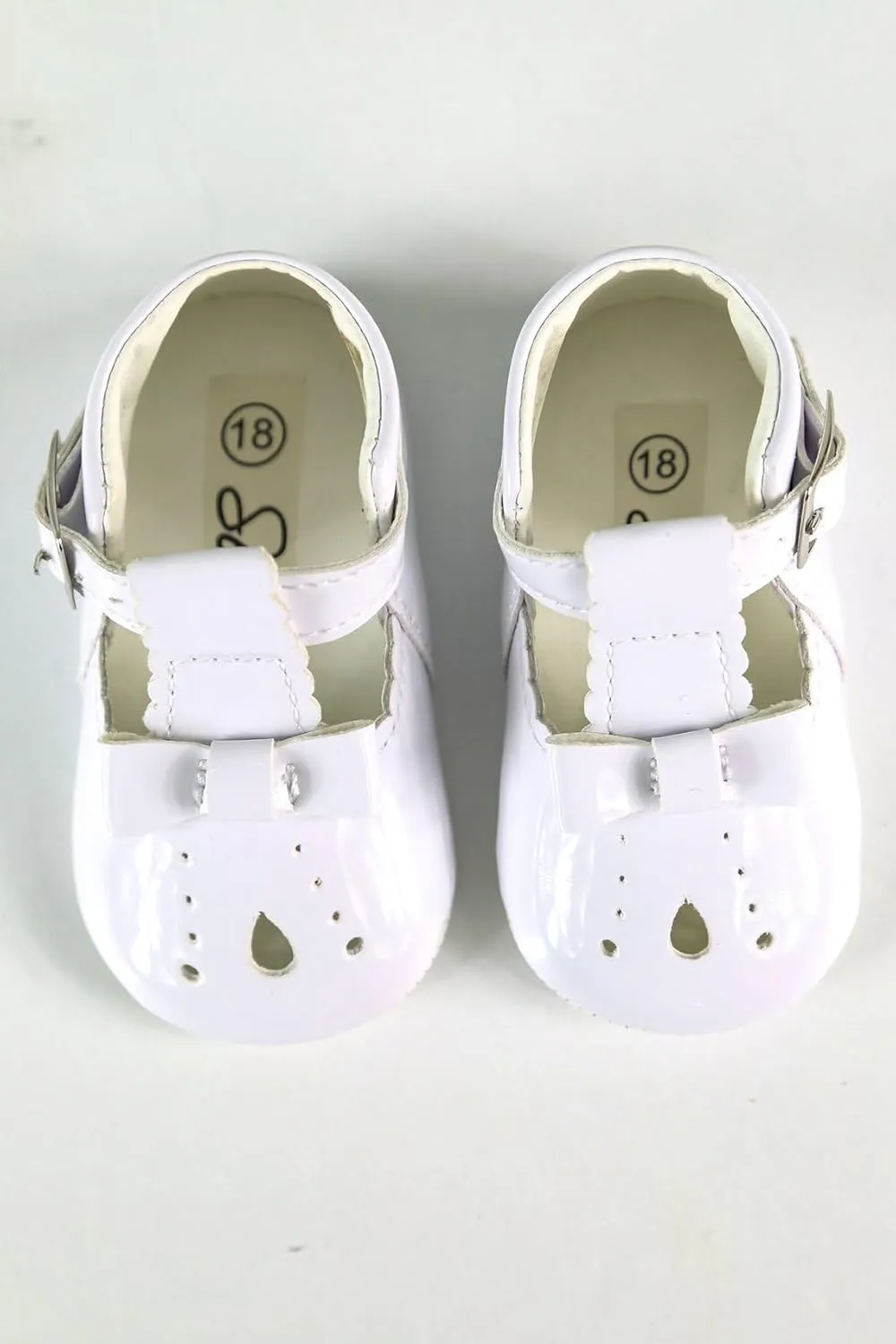 Baby Unisex Patent Mary Jane T-Bar Shoes - Perfect Footwear for Special Occasions
